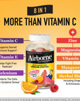 Airborne 750mg Vitamin C Gummies For Adults, Immune Support Gummies With Powerful Antioxidants Vit C & E - (2x63 count bottle), Assorted Fruit Flavor