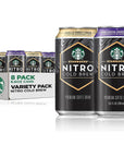 Starbucks Nitro Cold Brew - 2 Flavor Sweet Cream Variety Pack - 9.6 fl oz Cans (8 Pack)