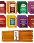 Zonvizo Wellness Tea Bundle 48 Packs with 6 Unique Flavors  10 Honey Sticks  Energy Immunity  Glow Tea Variety Pack Enriched with Vitamins  Probiotics