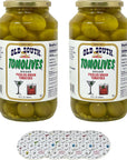 Old South Tomolives 2 Pack 32 fl oz each bundled with complementary 4count Coasters  Ultimate Martini Garnish  Great Cocktail Snack