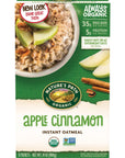 Nature's Path Organic Apple Cinnamon Instant Oatmeal, 48 Packets, Non-GMO, 35g Whole Grains, 5g Plant Based Protein