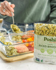 POSHI Riced Vegetables Variety Pack  Ready to Eat All Natural Non GMO Low Calorie  Carb Gluten Free Vegetable Rice Fully Cooked Meals On The Go PlantBased Healthy Veggies 7oz 6 Pack