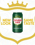 Canada Dry Ginger Ale Soda 10 Fl Oz Cans 6 Pack