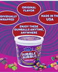 NOSH PACK Duble Buble Gum Bulk Tub Double Bubble Bubble Gum Individually Wrapped Bulk Bucket of Gumballs Original Bubblegum with Nosh Pack Bag 300 Pieces