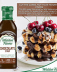 Walden Farms Chocolate Syrup 12 oz 0g Net Carbs Keto Friendly NonDairy No Gluten Sugar Free Sweet and Delicious Flavor for Pancakes Waffles French Toast