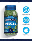 Litehouse Freeze Dried Parsley - Substitute for Fresh Parsley, Jar Equal to 3 Parsley Fresh Bunches, Organic, Parsley Seasoning, Non-GMO, Gluten-Free - 0.30 Ounce