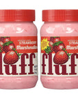 Marshmallow Fluff Traditional Baking Spread and Crème Gluten Free No Fat or Cholesterol Strawberry Strawberry 75 Ounce Pack of 2