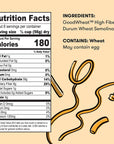 GoodWheat Pasta | 4x the Fiber | 9g Protein | Contains 1 x Rotini Pasta, 2 x Penne Pasta, 1 x Elbow Pasta, 1 x Spaghetti Pasta, 1 x Fettuccine Pasta - 12oz Per Box [Pack of 6] | USA Farm Grown, Non-GMO Project Verified