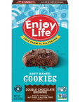 Enjoy Life Double Chocolate Brownie Soft Baked Cookies, Soy Free, Dairy Free, Non GMO, Gluten Free, Vegan, Nut Free Cookies, 6 oz Box