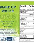 Wake Up Water Energy  Hydration Mix  Citrus  Energy  Hydration Powder Packets With Natural Caffeine Electrolytes B Vitamins  No Sugar  Daily Fuel With No Crash Or Jitters  Citrus15 Count