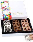 Hazel  Creme Chocolate Covered Pretzels  HAPPY BIRTHDAY Chocolate Gift Box  Gourmet Food Gift Large Box