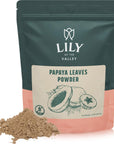 Lily of the Valley Green Papaya Powder  Naturally Rich in Papaya Enzym  Papaya Extracts for Smoothies  Shakes  Vegan  GlutenFree  Packed in Resealable Pouch 8oz 226g