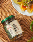 BAILINHOU Sichuan Flame Roasted Diced green chiles sauce asian 828oz235g chuanwazi green chilis canned imported of china