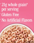 Cheerios Very Berry Cheerios Heart Healthy Cereal, Gluten Free Cereal With Whole Grain Oats, 18.6 OZ Family Size