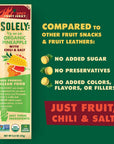 SOLELY Organic Pineapple with Chili & Salt Fruit Jerky, 12 Strips | Three Ingredients | Vegan | Non-GMO | Gluten-Free | No Sugar Added