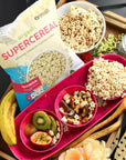 Awsum Snacks SUPERCEREAL 6oz Pack of 4  Quinoa puffs 1oz Pack of 10 Certified USDA Organic Vegan Gluten Free NonGMO Kosher  Grain Dairy Free Cereals  Healthy Snack  Cereal Puffed Quinoa