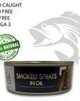 Riga Gold Shproti Sprats in Oil 84 ounces Pack 6