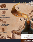 Decaf Colombian Coffee Concentrate Unsweetened Cold Brew  Iced Coffee Distillate Liquid Java Hand Crafted Concentrated 100 Arabica Pure Coffee Bean Extract 8Ounce Bottle 40 Servings