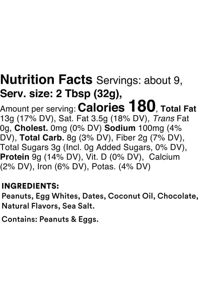 RX Nut Butter Peanut Butter, Protein Snack, Lunch Snacks, Chocolate (2 Jars)