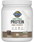 Garden of Life Organic Vegan Protein Powder, 20g Plant Based Protein with Calcium, D3, K2 MK-7 & Magnesium for Bone Strength, Prebiotics & Probiotics for Digestion, Brownie Bites Flavor, 14 Servings