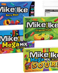 Mike and Ike Movie Theater Chewy Candy Variety  Old Fashioned Candy Bundle with Ballard Products Pocket Bag Berry Blast MegaMix Original Fruits MegaMix Sour