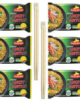 BWS Bamboo Chopsticks 2 Pairs  Lucky Me Pancit Canton 6Pack Filipino Chow Mein Soupless Ramen Noodles Chilimansi  Spicy Citrus