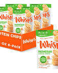 Whisps Cheese Crisps Parmesan Cheese | Protein Chips | Healthy Snacks | Protein Snacks, Gluten Free, High Protein, Low Carb Keto Food (2.12 Oz, 6 Pack)