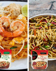 KAME Noodle Combo Pack  Udon Soba Hokkien and Thai Ribbon StirFry Noodles  Authentic Japanese and Asian Flavors  Versatile WheatBased Noodles for StirFries Salads Soups and More