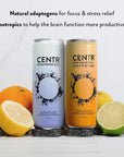 CENTR, Nootropic Energy Drinks Sugar Free - 12 Ounce (Pack of 12)