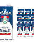 Dream Organic Whole Rice Milk Dairy Free 32 Fluid Ounces Pack Of 12