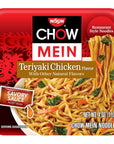 Nissin Chow Mein Teriyaki Chicken 4 Ounce Pack of 8