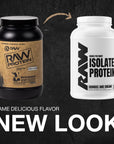 RAW Whey Isolate Protein Powder, Cookies N Cream - 100% Grass-Fed Sports Nutrition Protein Powder for Muscle Growth & Recovery - Low-Fat, Low Carb, Naturally Flavored & Sweetened - 25 Servings