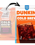 Dunkin Cold Brew Ground Coffee Packs 846 Ounces Pack of 6