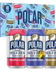 Polar Seltzer Water Newbies Variety Pack 12 fl oz cans 18 pack