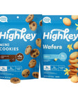 HighKey Sugar Free Cookies Variety 2-Pack - Keto Snack Pack Zero Carb No Sugar Chocolate Chip Cookies + Vanilla Wafers Low Carb Snacks Gluten Free Diabetic Snack Dessert Diet Friendly Food 4oz