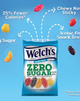 Welch’s Fruit Snacks, Zero Sugar Mixed Fruit 3 oz (Pack of 6)