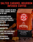 Fire Department Coffee  Caramel Bourbon Coffee  Veteran Owned  Salted Caramel Bourbon Infused Whole Bean Coffee  NonAlcoholic  Roasted in the USA  Premium Bourbon Coffee  12 oz