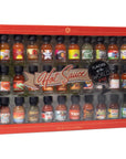 Thoughtfully Gifts, Hot Sauce Flavors of the World Variety Pack, Inspired from Journeys Across the Globe, Flavors Include Thai Pepper Sauce, Baja Heat Mango, Costa Rica Lava Heat, and More, Pack of 30