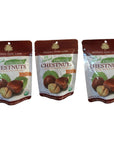 Hidden Mere Farm Organic Chestnuts Roasted Whole Shelled 3 Pack