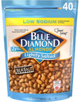 Blue Diamond Almonds Low Sodium Lightly Salted Snack Nuts, 40 Oz Resealable Bag (Pack of 1)