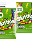 Sour Skittles Candy Pack of 2 Bags  Skittles Bulk Candy For Parties Birthdays or Snacking  Skittles Party Size  Bundle With Ballard Products Pocket Bag