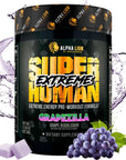 ALPHA LION Superhuman Extreme Pre Workout Powder 21 Servings, Grape Flavor