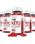 Justified Laboratories (5 Pack) Go 90 Keto ACV Gummies 1000MG with Pomegranate Juice Beet Root B12 300 Gummys