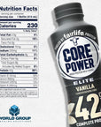 Fairlife Core Power Elite Vanilla 8 Pack High Protein Milk Shakes 42g  14 Fl Oz  Ready to Drink for Workout Recovery  In World Group Packing Solutions 8 Count