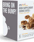 Munchkin Milkmakers Prenatal Iron Supplement Cookie Bites Chocolate Chip 6 Pack