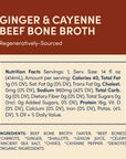 FOND Grass-fed Regenerative Beef Bone Broth infused with Organic Ginger & Cayenne