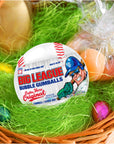 Big League Chew Baseballs Pack of 12  Individually Wrapped Gumballs  Stickers 063 oz with By The Cup Mints