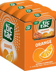 Tic Tac Orange Flavored Mints 8 Count OnTheGo Refreshment 34 Oz Each