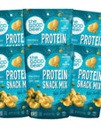 The Good Bean Protein Snack Mix  Sea Salt  6 Pack 6 oz Resealable Bag  Fava Beans and Split Peas  Vegan Snack with Good Source of Plant Protein and Fiber