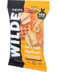 Chicken and Waffles Chicken Chips by Wilde Chips, Thin and Crispy, High Protein, Keto, Paleo Friendly, Made with Real Chicken, 2.25oz Bag